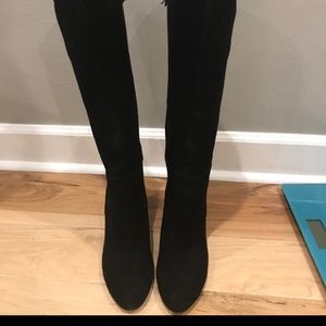 Never Worn Black Knee High Suede Nine West Boots